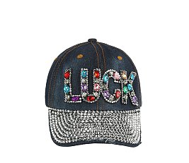 LUCK Denim Bling Cap