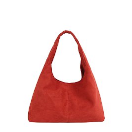 Faux Suede Shoulder Bag