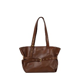 Retro Belted Tote Shopper Bag