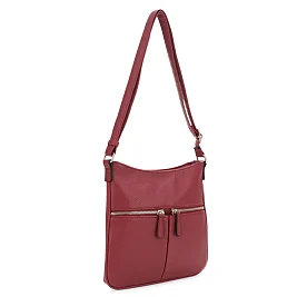 Slim Double Front Pocket Crossbody Bag