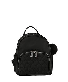 Heart Quilted Nylon Backpack