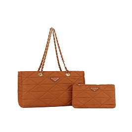Quilted Nylon 2-in-1 Satchel
