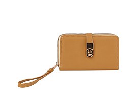 Twist Lock Flap Wallet Wristlet