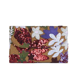 Sequin Embroidery Clutch