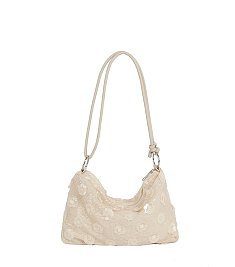 Floral Sequin Shoulder Bag