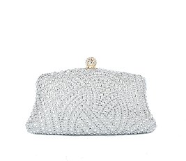 Rhinestone Embellishment Evening Bag Clutch