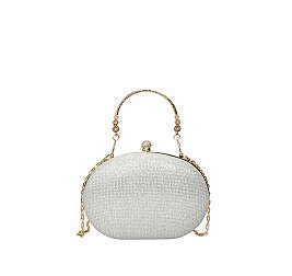 Glitter Oval Clutch