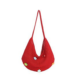 Hollow Woven Slouchy Hobo
