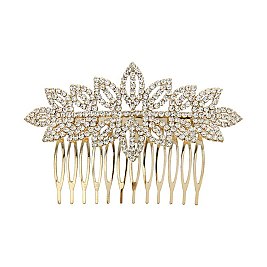 STYLISH LEAF & FLORAL HAIR COMB SLHCH2218