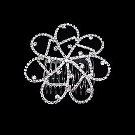 Fashionable Loopy Rhinestone Hair Comb SLHCY3559