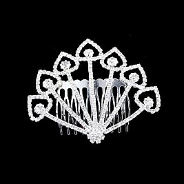 Exquisite Stye Rhinestone Peacock Tail Hair Comb SLHCY3562