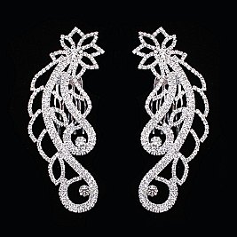 STYLISH S/CL RHINESTONE HAIR COMB SET SLHCY5880