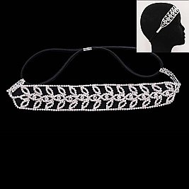 Stretch Elastic Rhinestone Lace Headband SLHDM1704