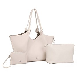 3-IN-1 -Quality Totes/Satchel - Wristlet & Pouch Set
