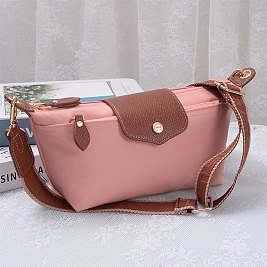 Nylon Logo Flap Crossbody Bag