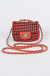Tweed Hound smooth Mini Bag