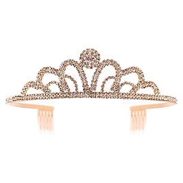 GLAM CIRC ON LOOPS RHINESTONE TIARA SLHTY8763