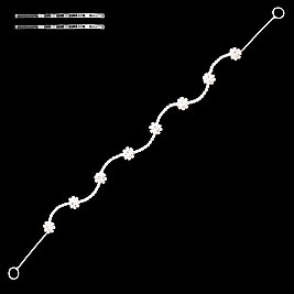 STYLISH FLORETS RHINESTONE HEADPIECE SLHWM2051