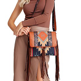 Bohemian Cotton & Linen Crossbody / Shoulder Bag