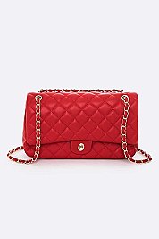 Gorgeous Quilted Classic Shoulder Bag