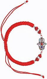 Pack of 4 Red String Protection Bracelet HAMSA