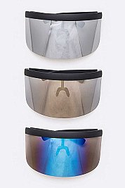 Pack of 12 Iconic Mirror Shield Sunglasses Set