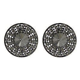 Fashionable Black Exquisite Earrings SLJE3391