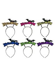 Pack of 12 Seasonal Assorted Color Halloween Headband