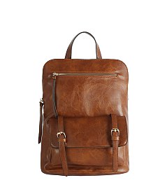 METRO Buckle Flap Pocket Convertible Backpack