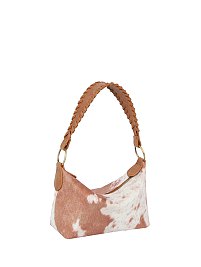 Calf Hair Cow Printed Bucket Shoulder Bag