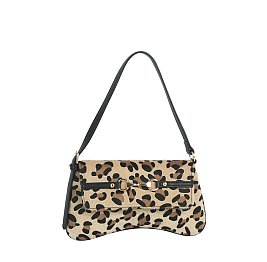 Printed Calf Hair Flap Shoulder bag