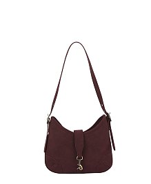 Faux Suede Shoulder Bag
