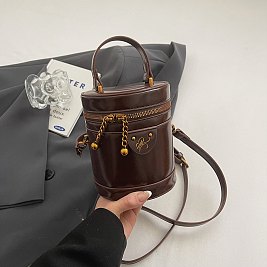 Cylender Shape Bucket - Cross body Bag