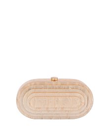 Oval Marble Clutch Evening Bag