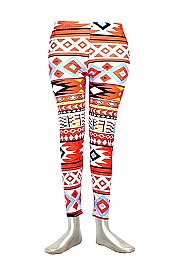 AZTEC TRIBAL PRINT HIGH WAIST WOMEN LEGGING FM-LG2910