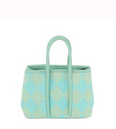 Argyle Check Tote Bag