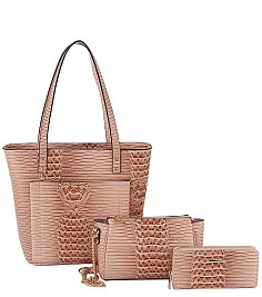Alligator Croc 3-in-1 Shopper Set