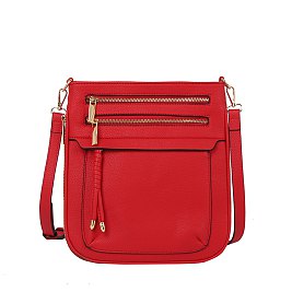 Fashion Zip Pocket Crossbody Bag