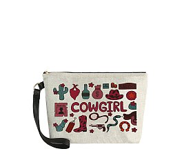 Canvas Western Clutch