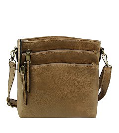 Multi Zip Pocket Crossbody Bag