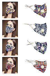 PACK OF 12 UNIQUE TIE DYE FASHION MASK