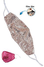 PACK OF 12 CLASSY ASSORTED COLOR SEQUIN ACCENT