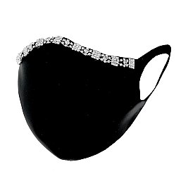 CHIC RHINESTONE MASK W/ COMFORTABLE EARLOOP