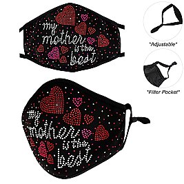 LOVELY "MY MOTHER IS THE BEST" FACE MASK