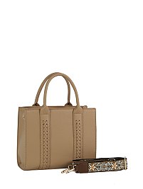 Calin Weaving Detailed Satchel