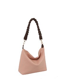 Braided Handle Bucket Shoulder Bag