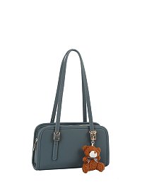 Bag Charm Buckle Top Handle Boston Bag