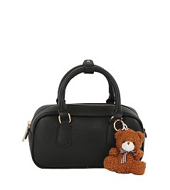 Bag Charm Top Handle Boston Bag