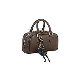Bag Charm Top Handle Boston Bag