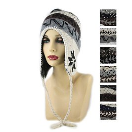 Pack of 6  (pieces) Assorted Aviator Knitted Beanie FM-MHT0039
